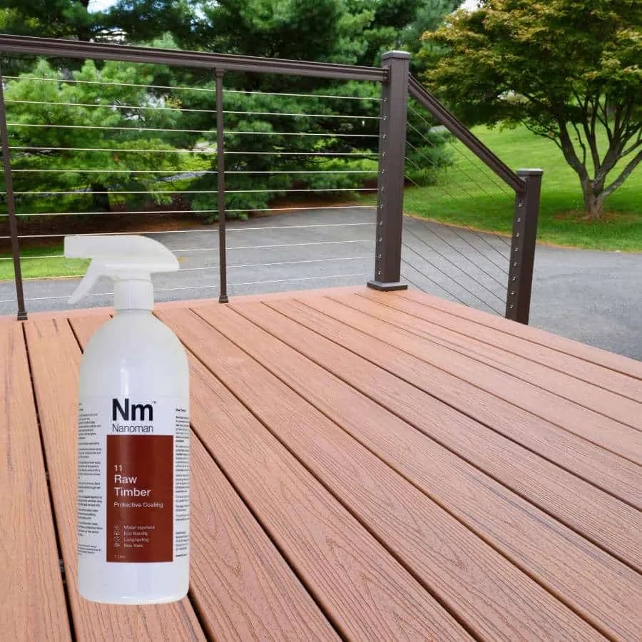 Timber Sealant 1 L on a timber deck