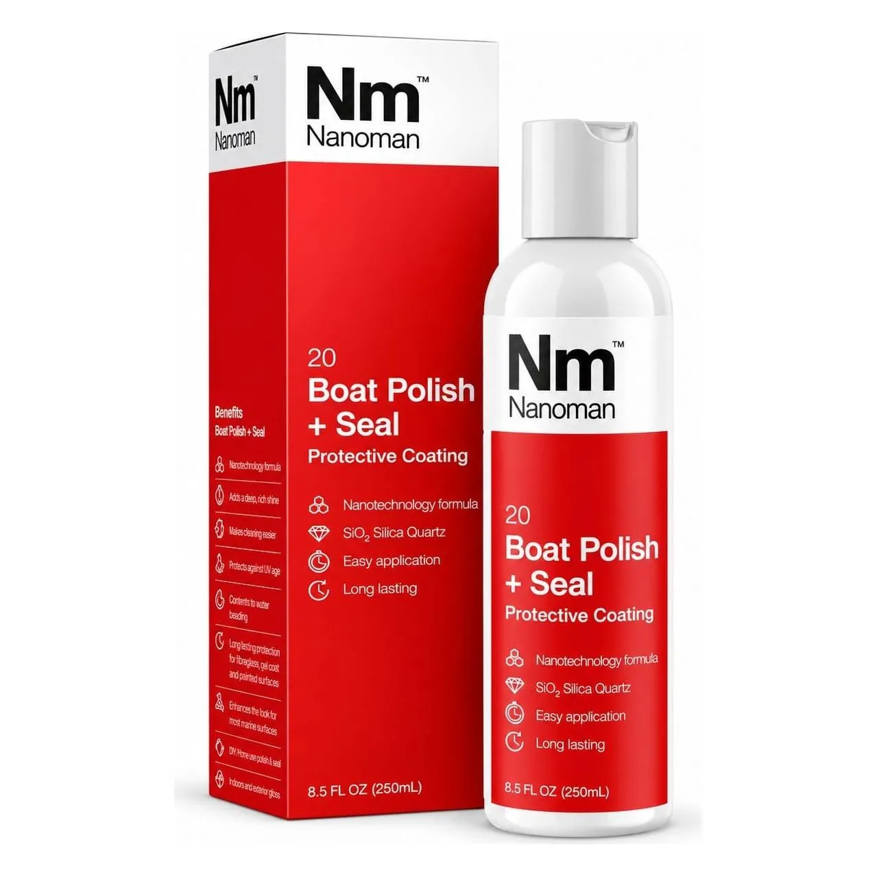 Boat Polish + Seal 250 ml bottle and box